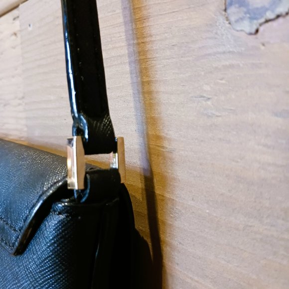 Trendy Kate Spade Black Saffiano Leather Turn-lock Crossbody Adjustable strap - Picture 6 of 13